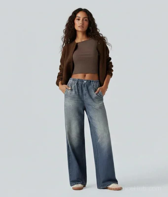 Wide Leg Jeans - View 6