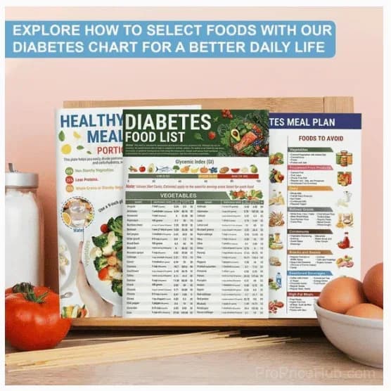 3 Count Diabetes Food List & Meal Planner - View 6