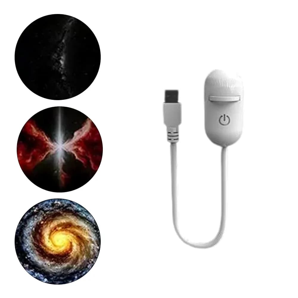 6-in-1 USB Galaxy & Planetarium Projector with 12 Discs - Alt