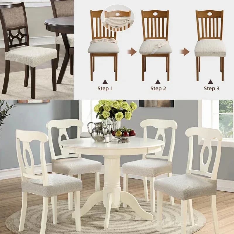 Waterproof Jacquard Chair Covers - Durable & Easy-Clean - View 5