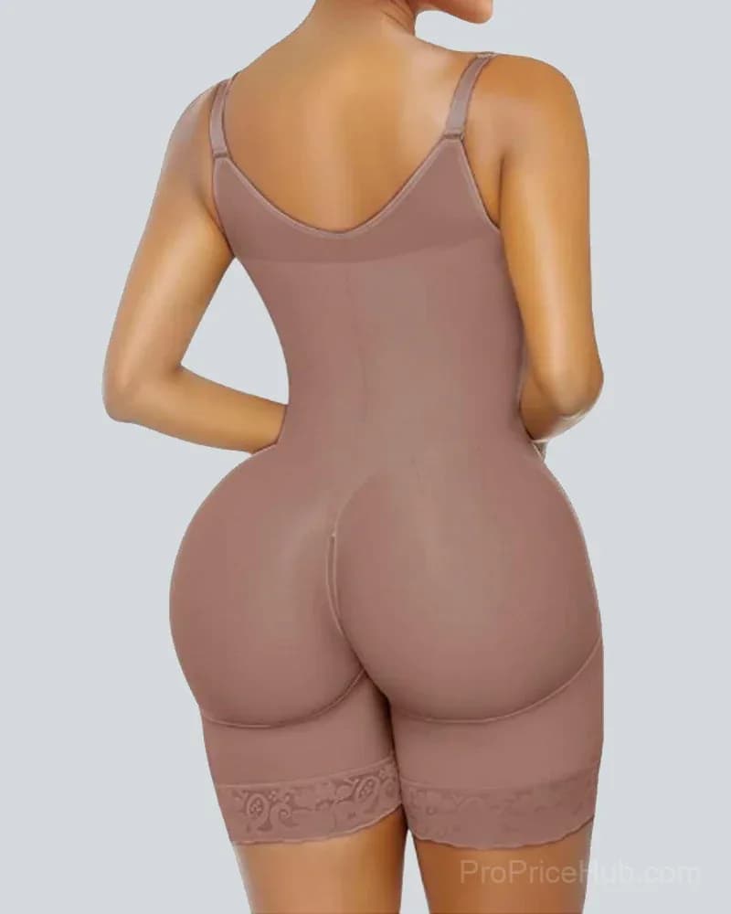 Tummy Control Butt Lifter Shaper with Zipper Crotch - Fajas Colombianas - View 10