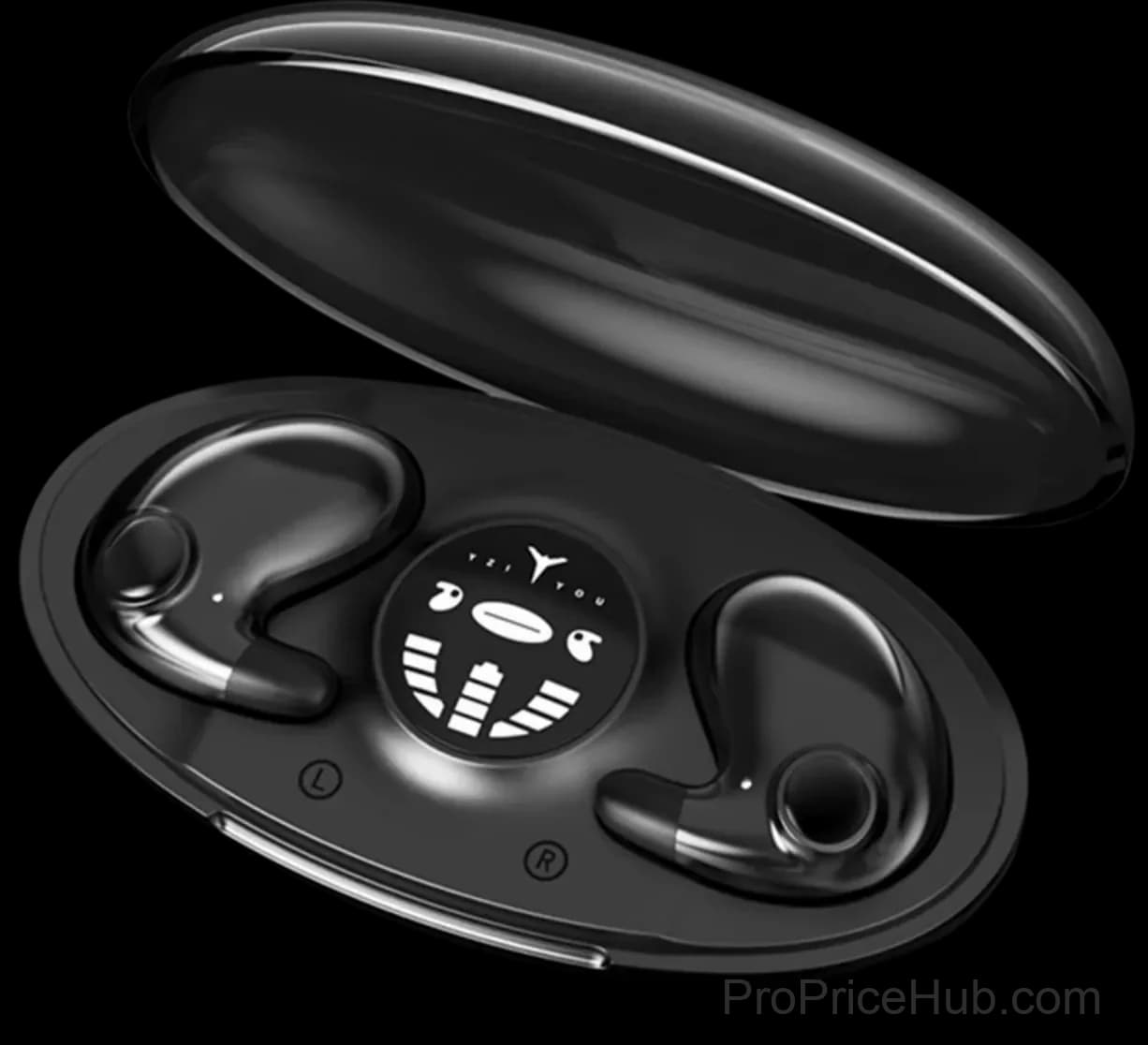 Invisible Sleep Wireless Earphone, IPX5 Waterproof, Black - Main