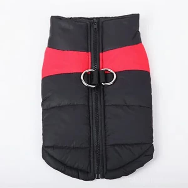 Winter Warm Waterproof Dog Vest with Zipper, Blue, Size S - Alt