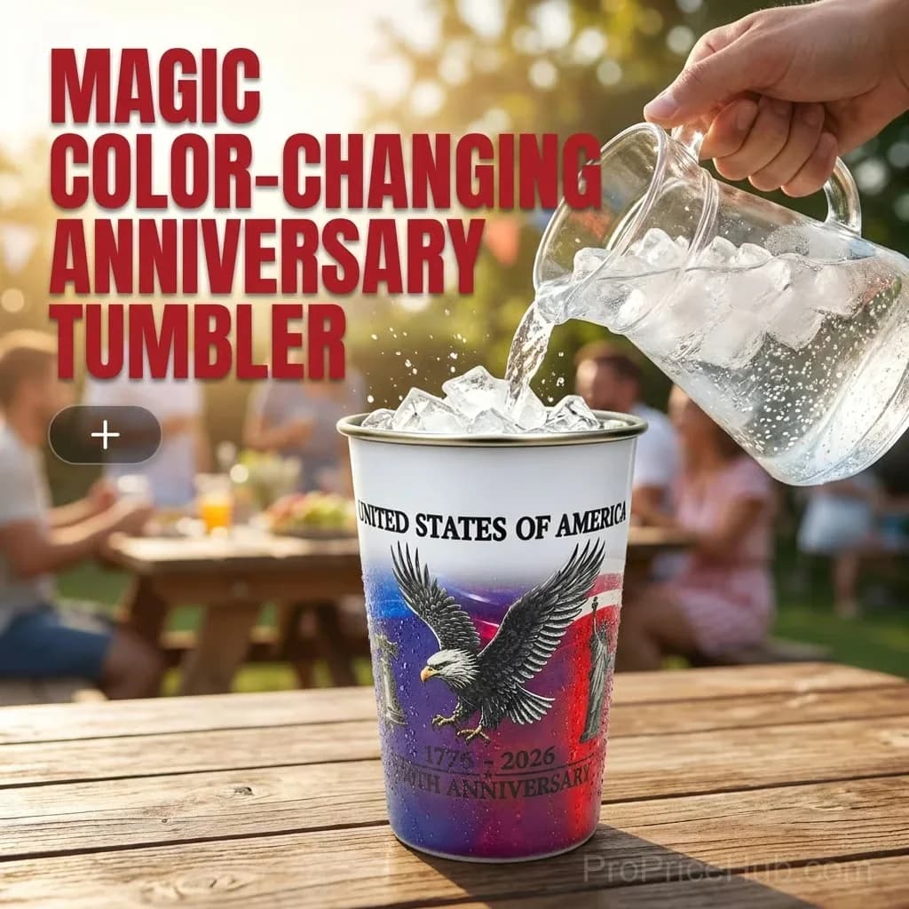 Magic Color-Changing Anniversary Tumbler, 1 Piece - Alt