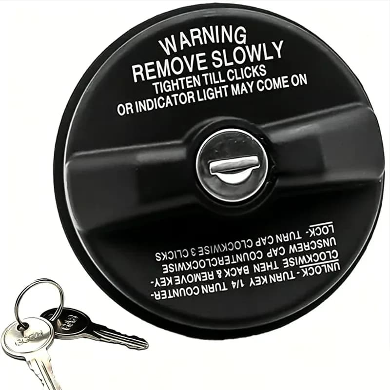 Locking Fuel Cap for 7730047020 with 2 Keys, Black - View 5