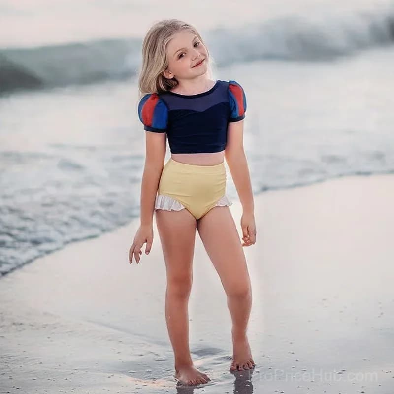 Kids Snow White Princess Inspired Swimsuit, 2-3 Years - Main