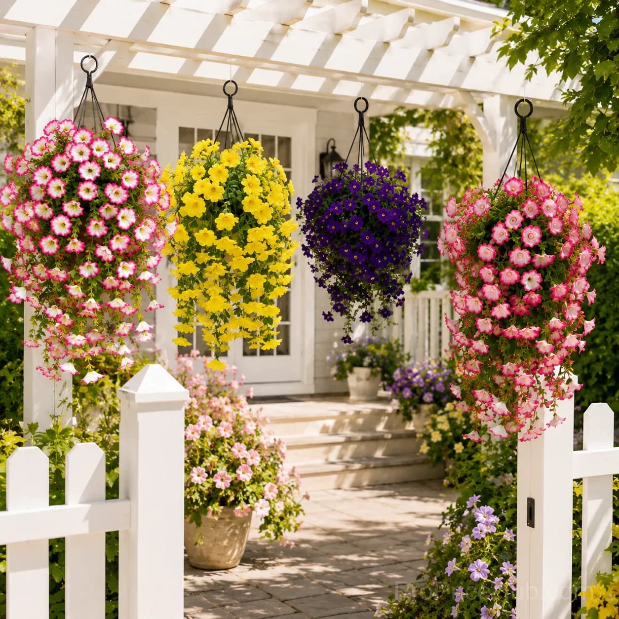 Artificial Faux Flowers for Home Garden Porch Window Box Decor - Alt