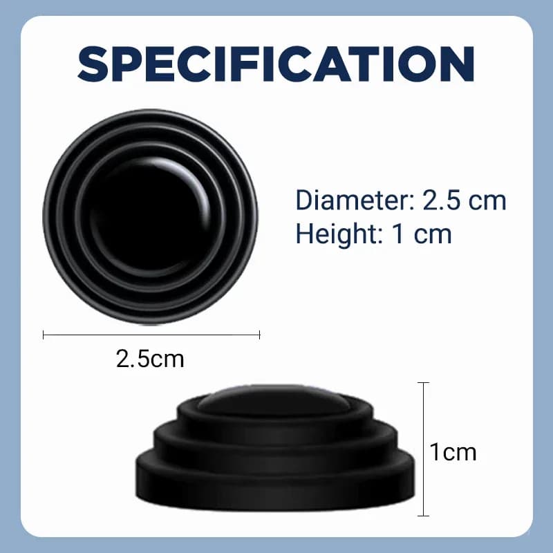 Car Door Bumper Protection Pads, Black, 8-Pack - View 9
