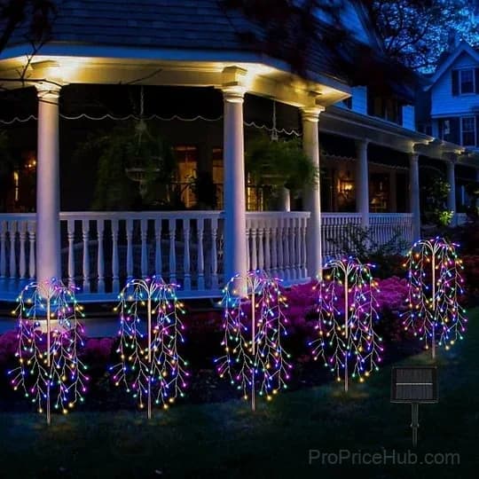 Solar Outdoor Garden Lights, 120 LEDs, IP55 Waterproof - View 6