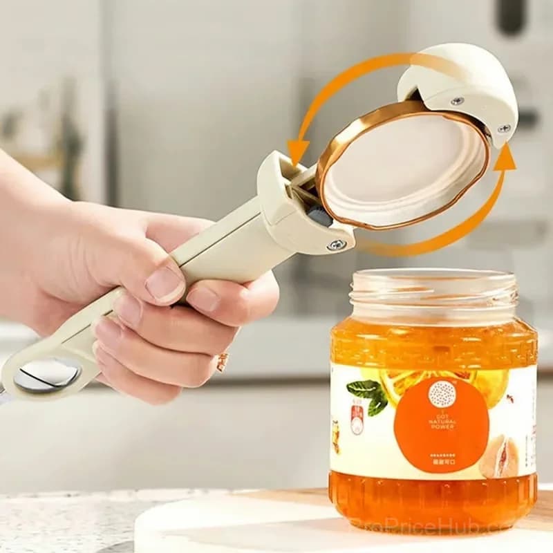 Multifunctional Magnetic Can Opener, Red - Alt