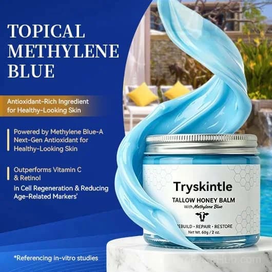 Whipped Tallow Honey Balm with Methylene Blue - View 3