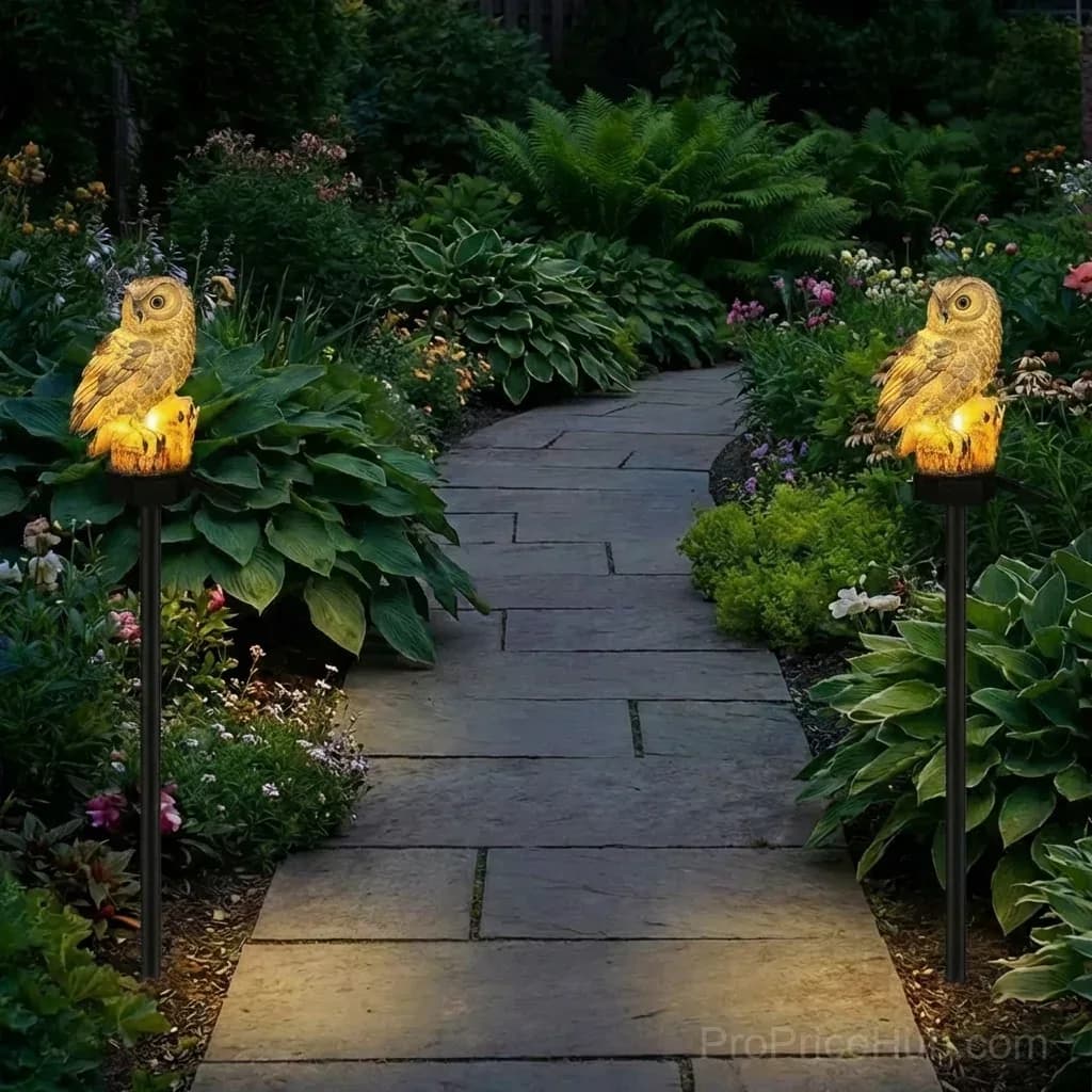 Waterproof Solar Owl Light for Garden Decor - View 9