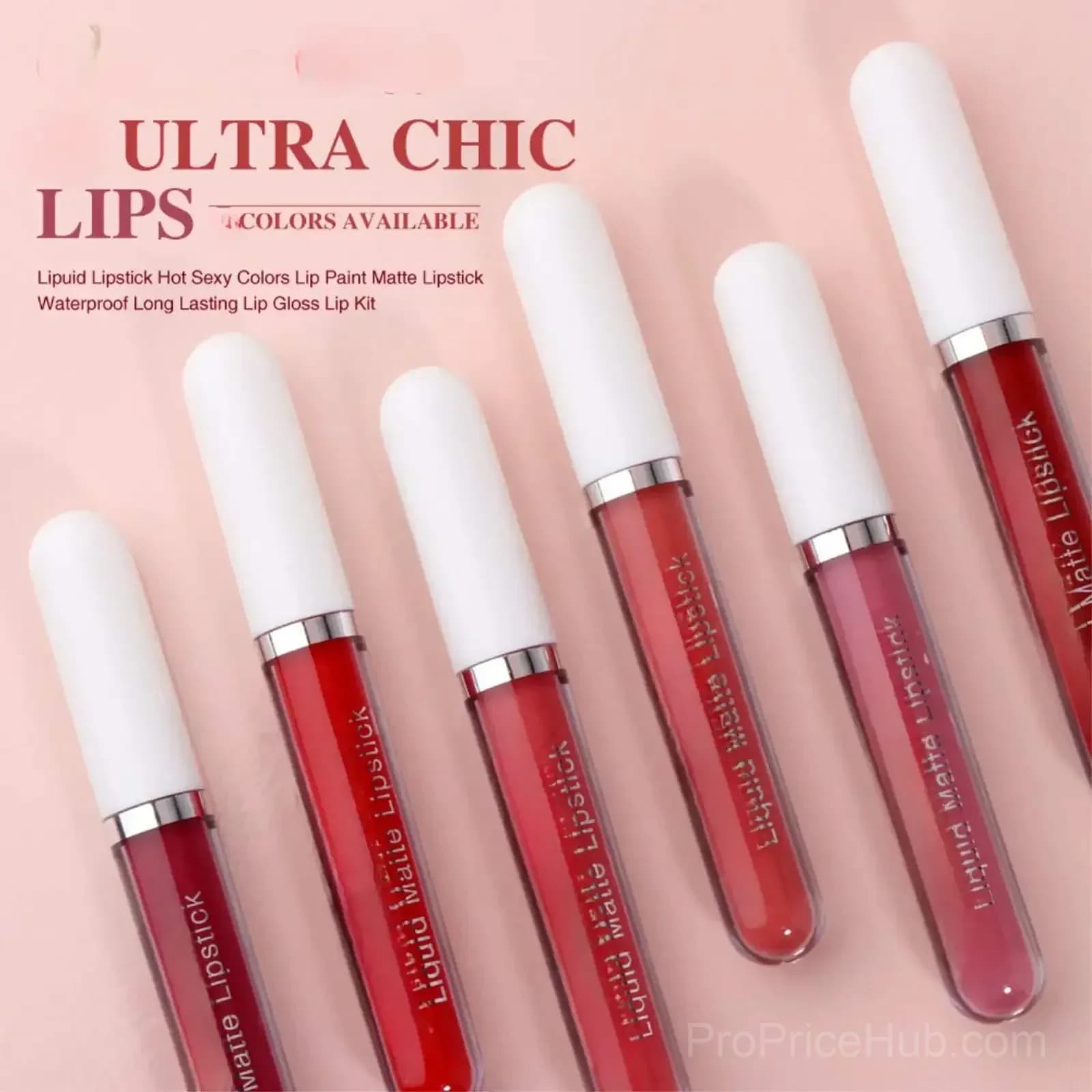 10-Piece Liquid Matte Lipstick Set, Long-Lasting 24H Waterproof Lip Gloss - View 3