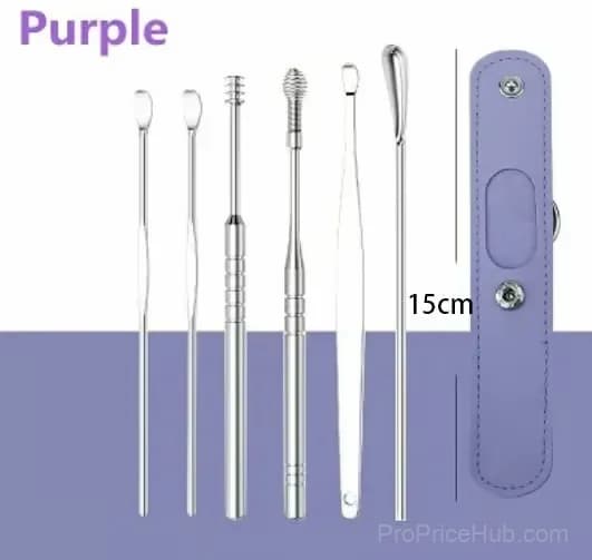 Yellow Ear Wax Cleaner Tool Set for Personal Care - View 13