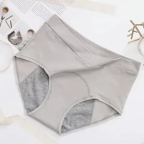 High-Waisted Leak-Proof Period Panties, Pink, L (153-175 lb) - View 8