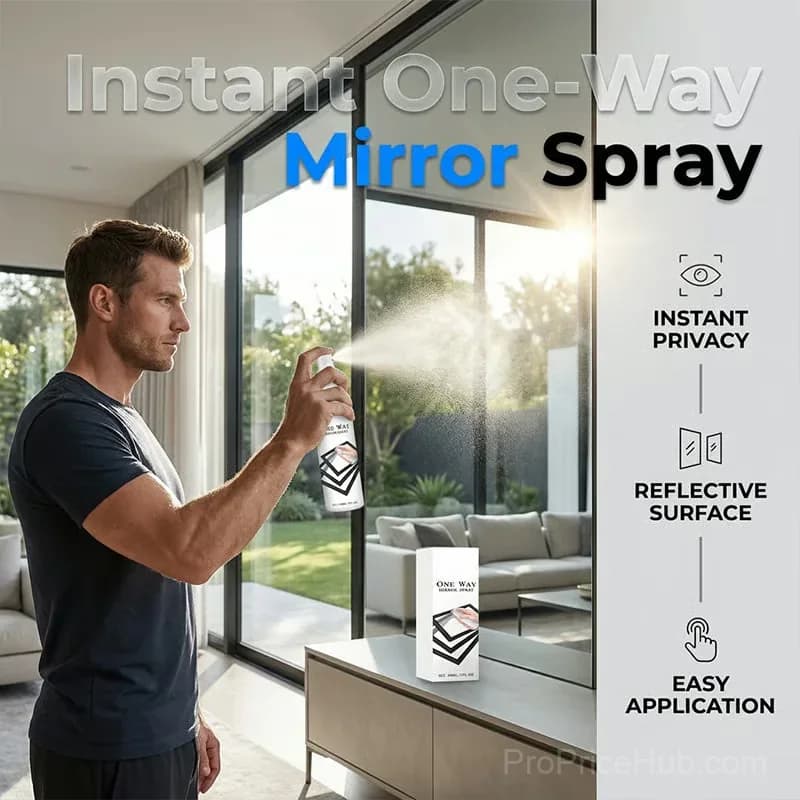 Reflective One-Way Mirror Privacy Window Spray, 1 Bottle - View 2