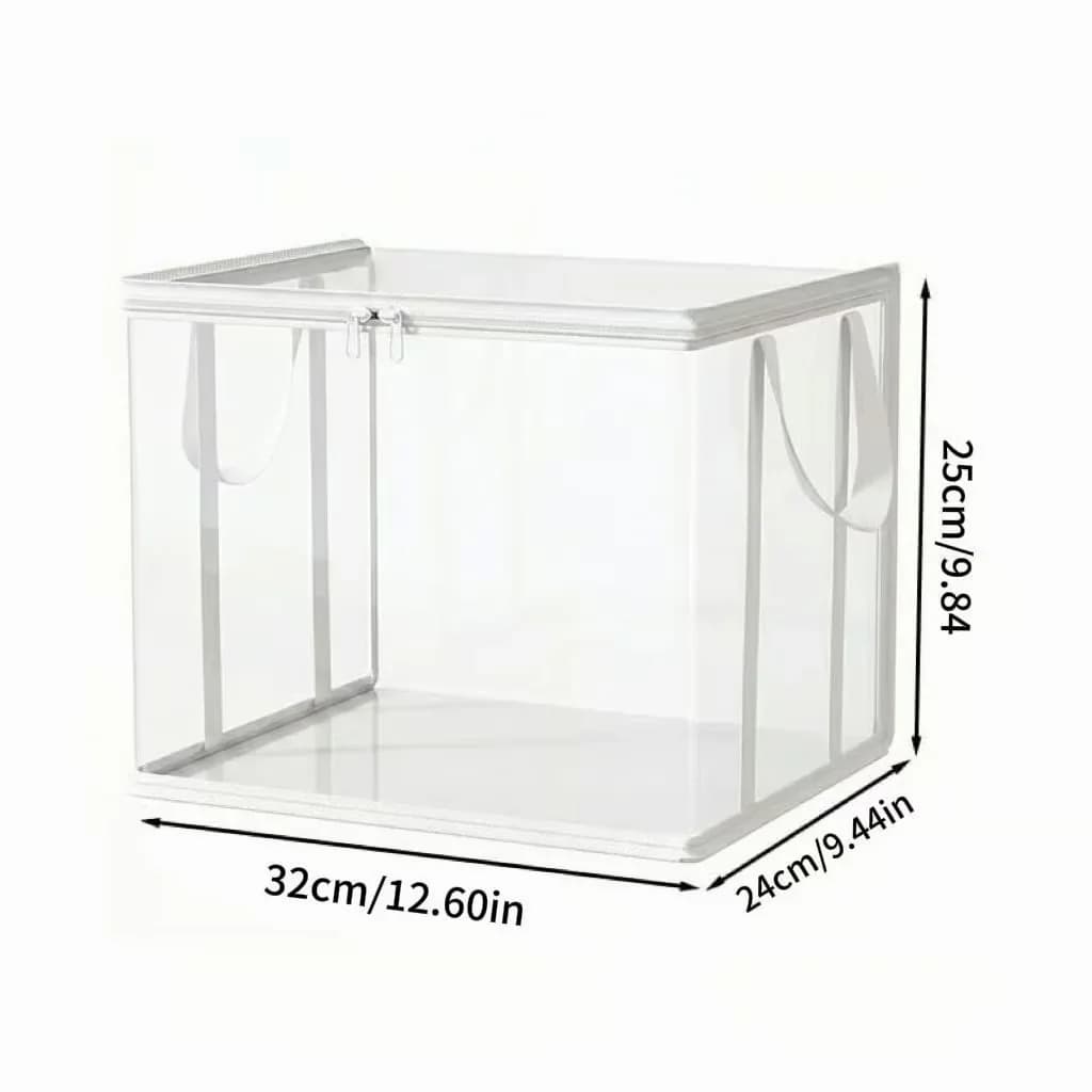 Heavy-Duty Clear PVC Storage Bag, White, 1 Pc - Main