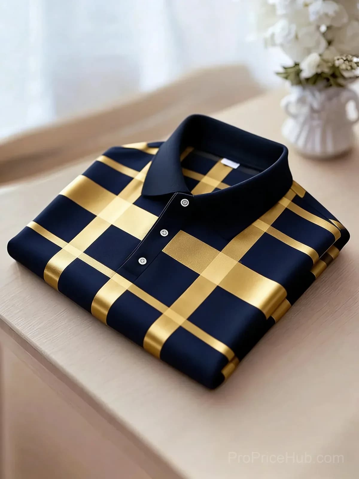 Men's Business Casual Short Sleeve Polo Shirt - Main