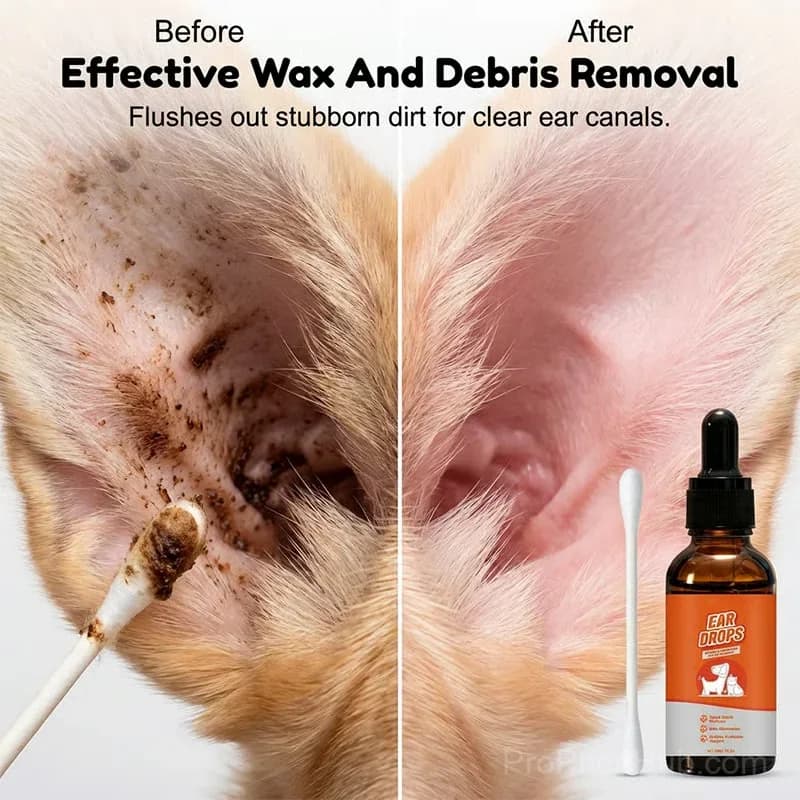 Natural Dog & Cat Ear Drops for Itching & Wax Build-Up - Alt
