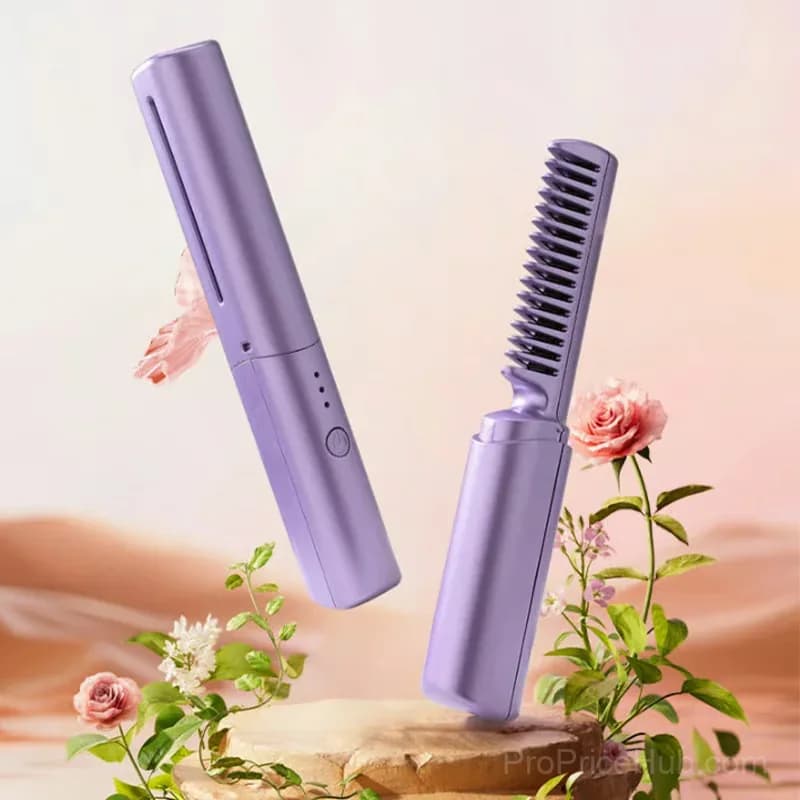 Purple Hairdressing Comb for Styling and Cutting - View 2