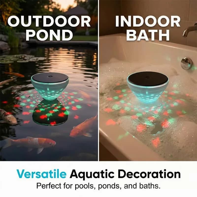 Solar Floating Pool Light with Fish Projection, 1 Pack - View 7