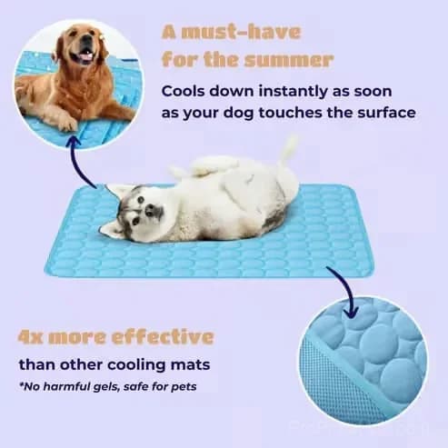 Pet Cooling Mat for Dogs and Cats, Blue XS 40 x 30 cm - View 11