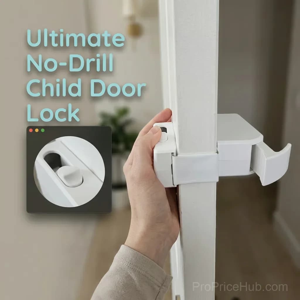 No-Drill Child Safety Door Lock for Home Use - Main
