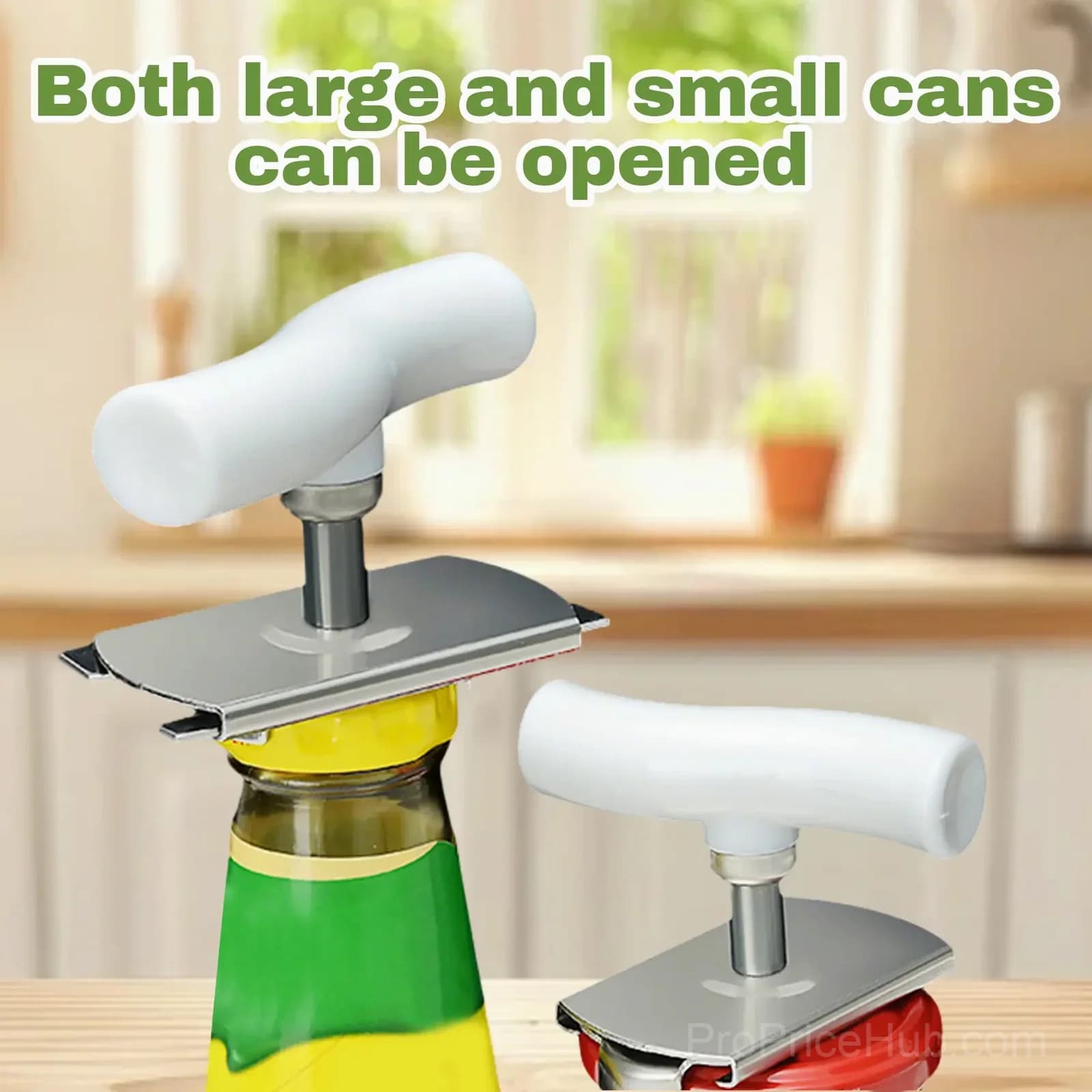 Stainless Steel Jar Opener for Mason Jars & Pasta Sauce Cans - Alt