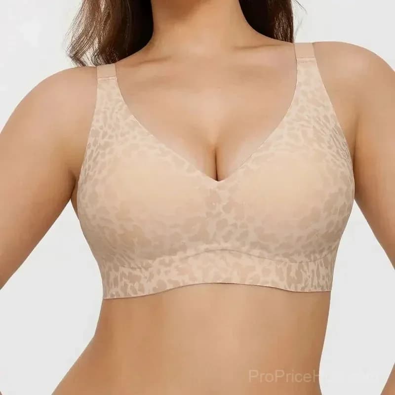 Seamless Deep V Push-Up Wireless Bra - View 19
