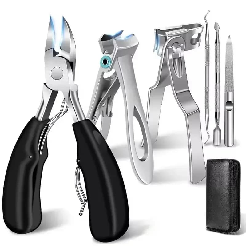 6-in-1 Thick Toenail Clippers and Pedicure Tool Kit with Case - Main
