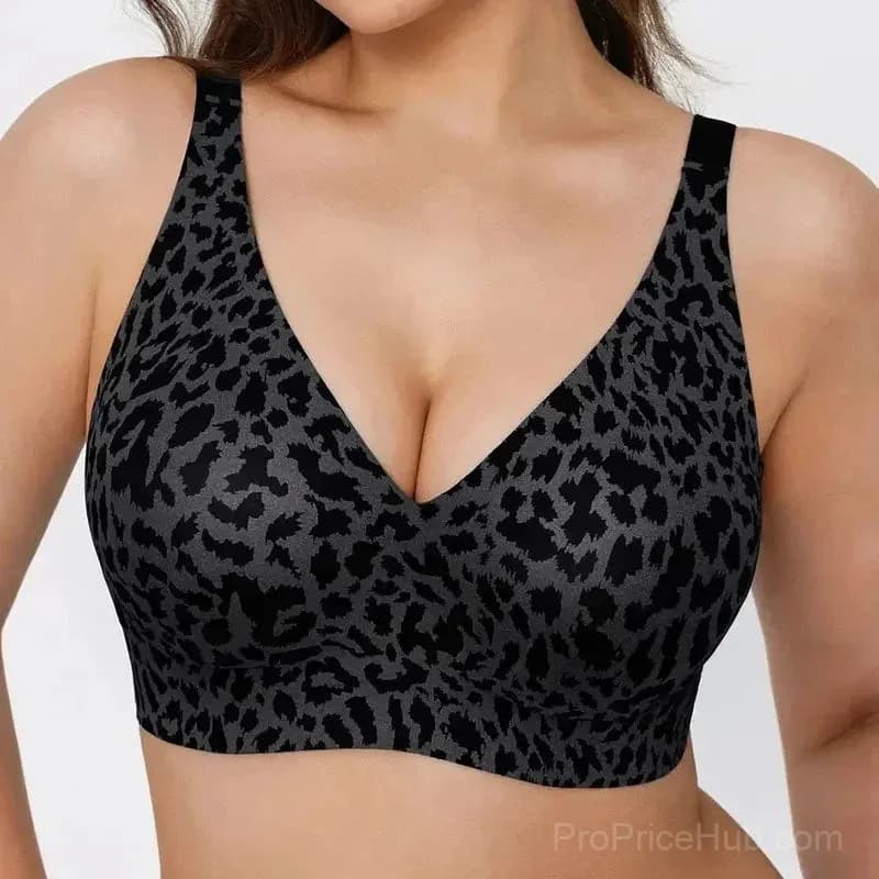 Seamless Deep V Push-Up Wireless Bra - View 18