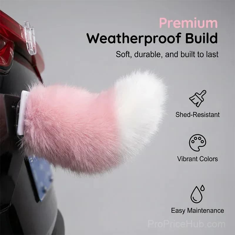 Remote Control Electric Car Tail Accessory, Pink-White - Alt