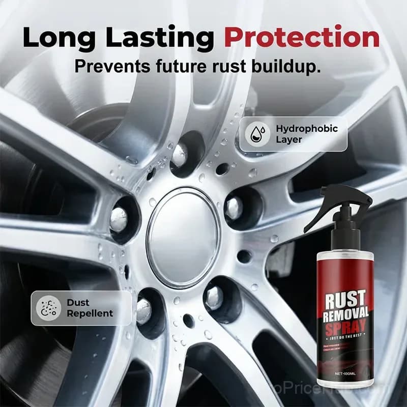 Wheel Rust Remover and Cleaner Spray, 1 Pack - View 9