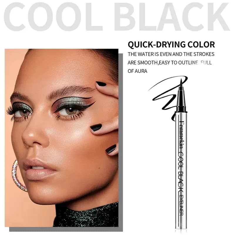 Cool Black/Brown Waterproof Eyeliner - 24hr Long-Lasting, One Stroke Formula - View 5