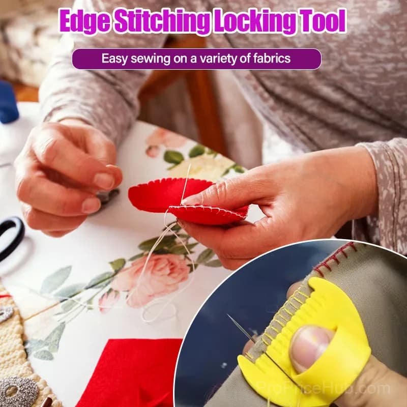 White 2mm Edge Stitch Lock Sewing Gauge Tool - View 4
