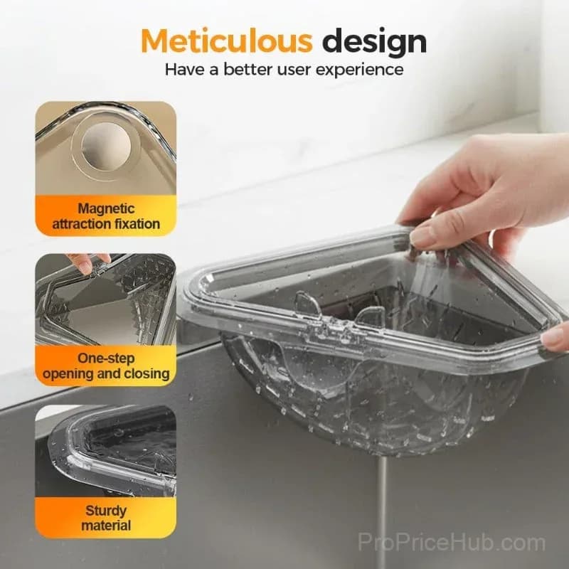 Magnetic Sink Basket - Kitchen Strainer for Soggy Scraps - View 6