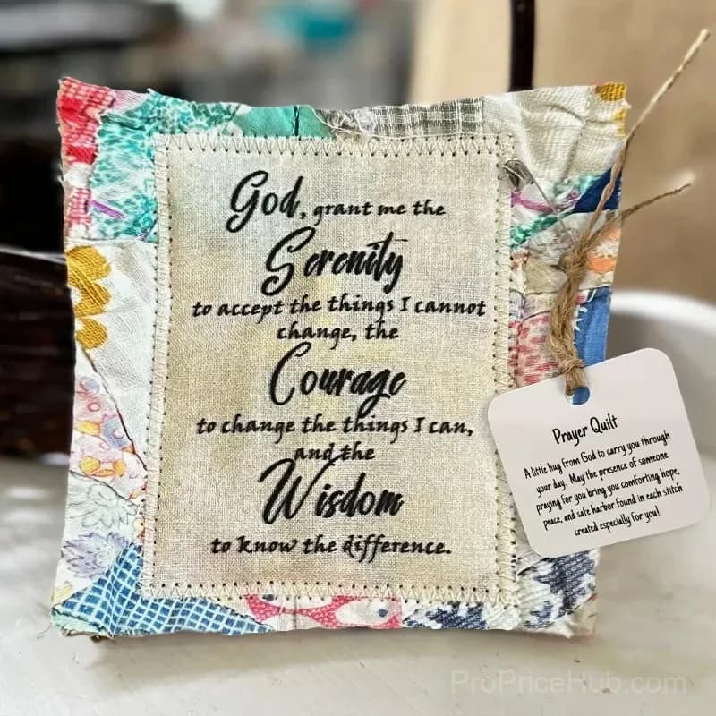 Prayer Quilt with Cross - Encouraging Blessed Gift, 2-Pack - View 13