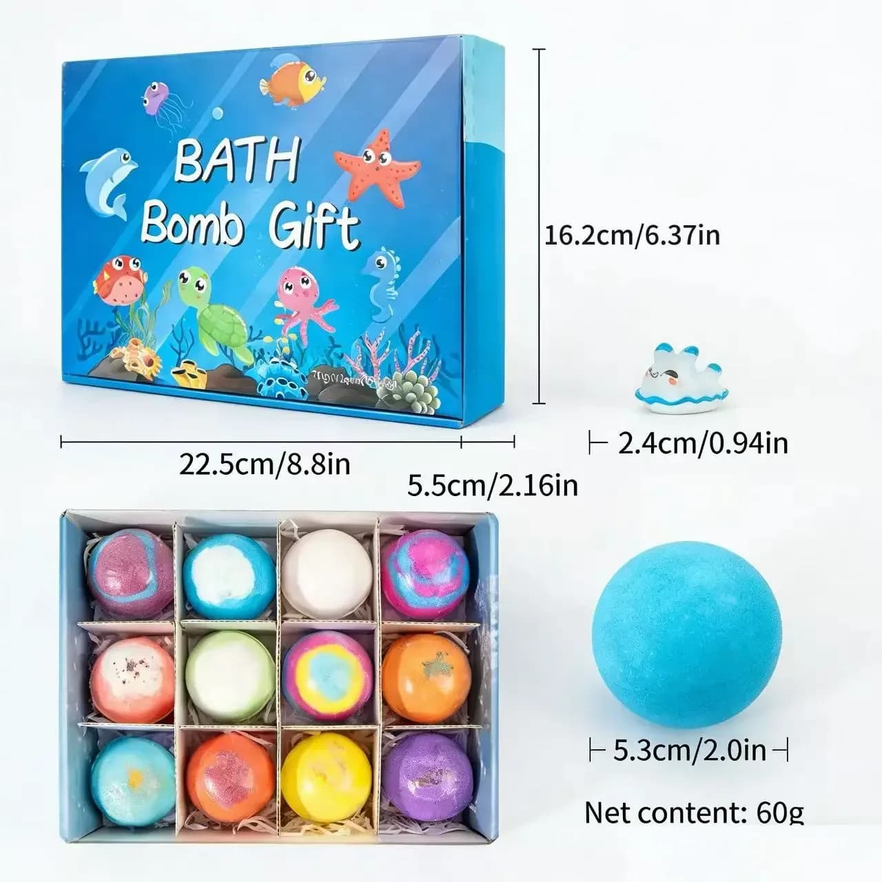 Bath Bombs for Kids with Surprise Inside, 12 Pack Gift Set - View 7