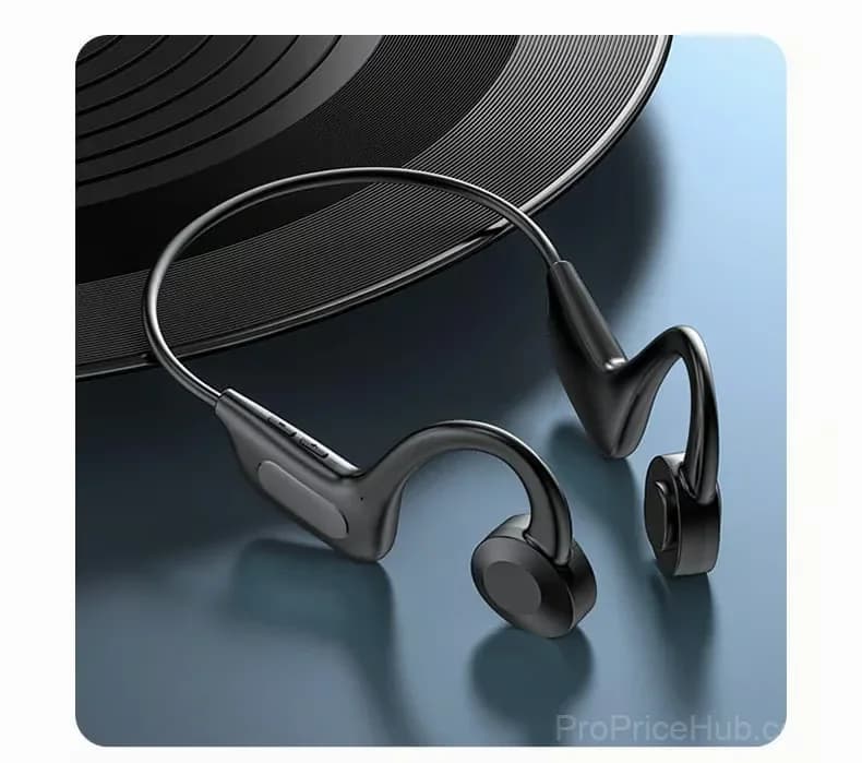 Black Gas Conduction Headphones, Sweatproof, Memory Card Supported - View 9