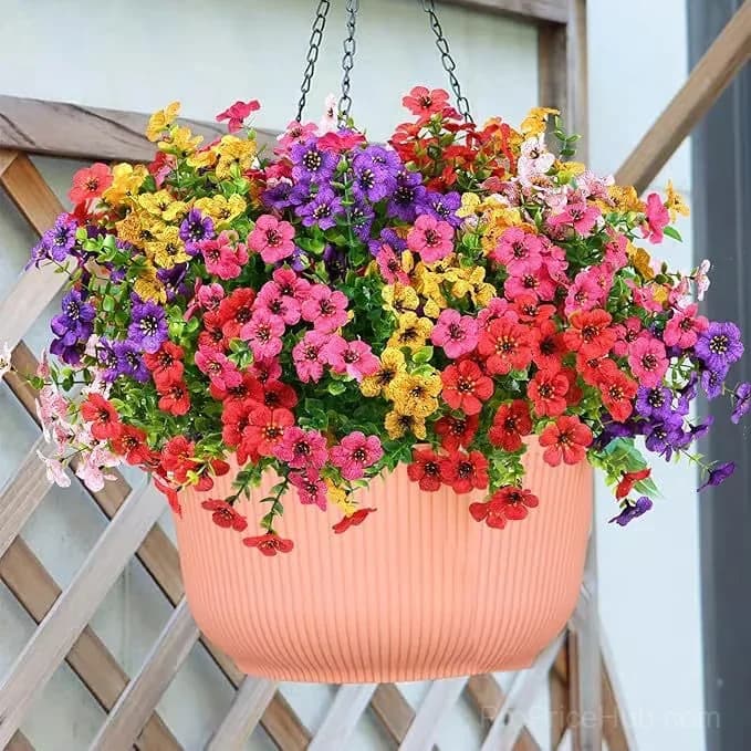 High-Quality Artificial Flowers, 6 Pieces for One Pot, All Colors - Main