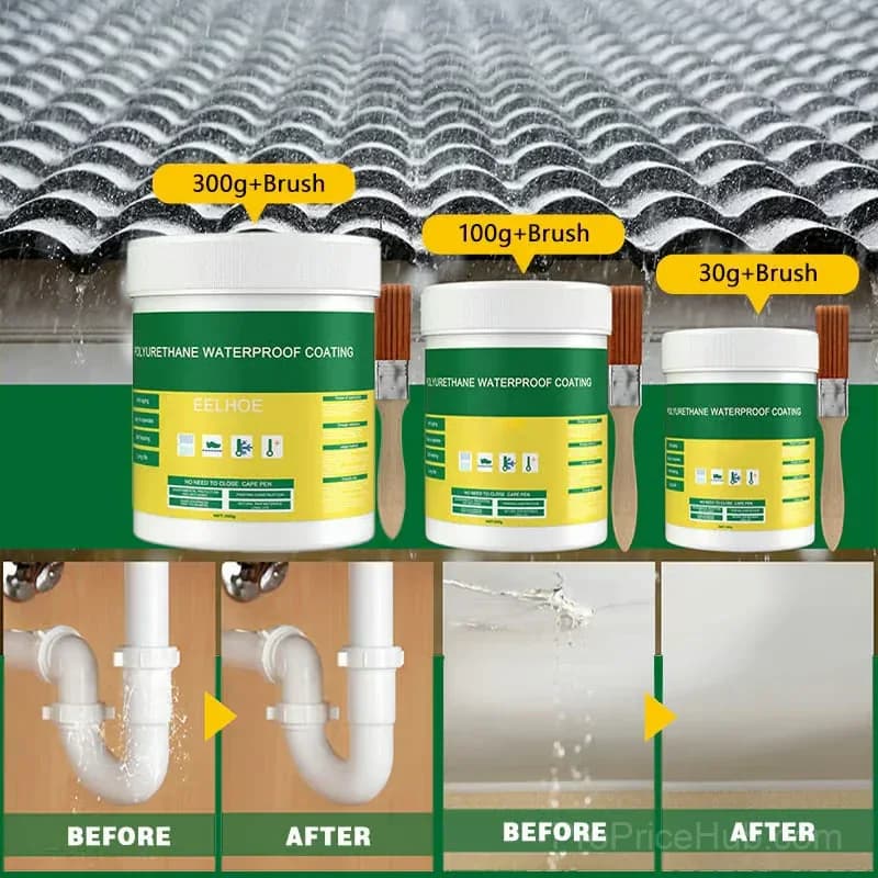 Multifunctional Transparent Waterproof Coating, 100g with Brush - View 8