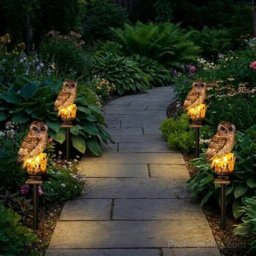 Waterproof Solar Owl Light for Garden Decor - View 13