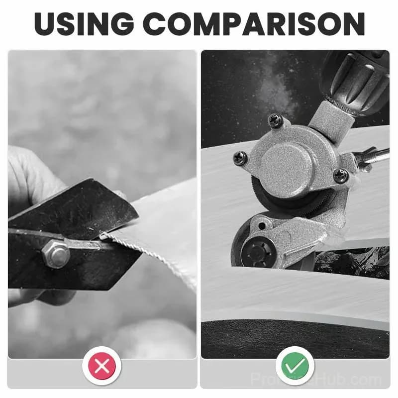 3-in-1 Electric Drill Sheet Metal Cutter for Steel, Aluminum & Copper - Alt