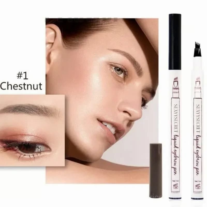Waterproof Eyebrow Makeup, Chestnut Shade - Main