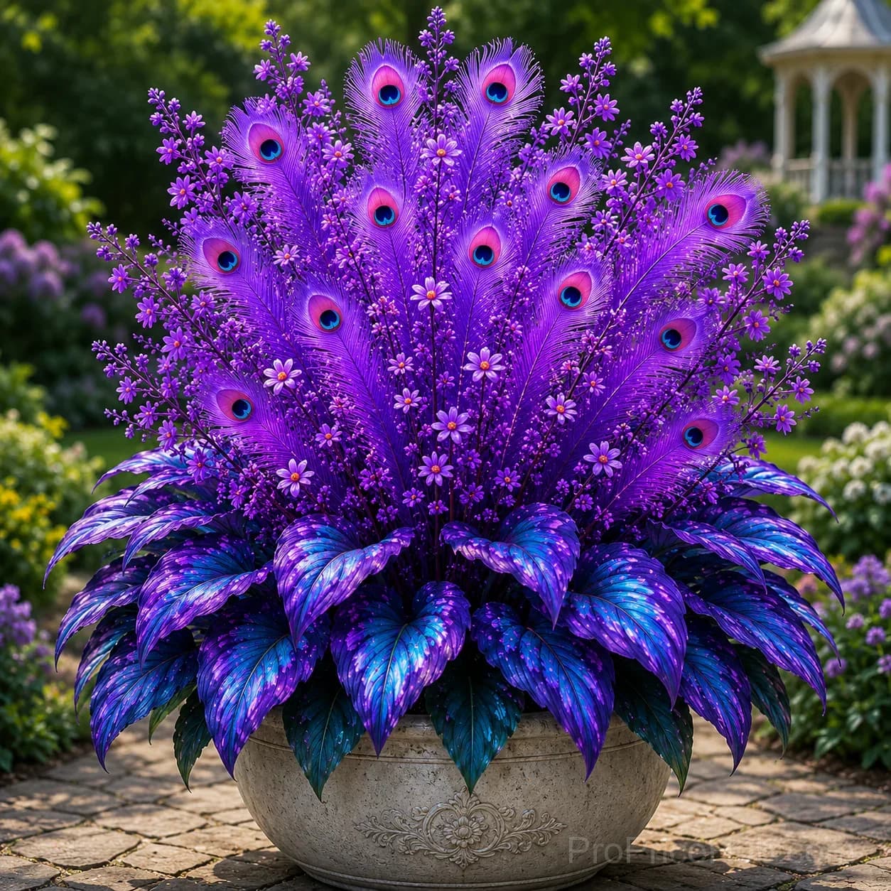 Peacock Flame Hosta Bulbs for Shade Gardens - Main