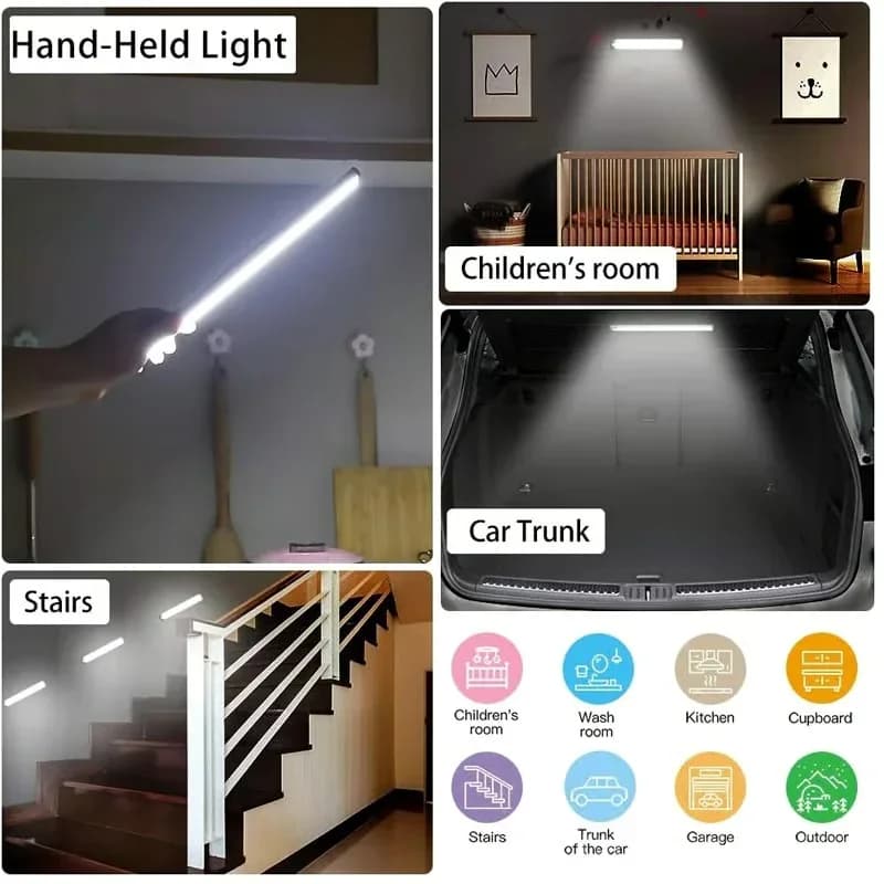 Rechargeable Motion Sensor LED Lights, 1 Set - View 4
