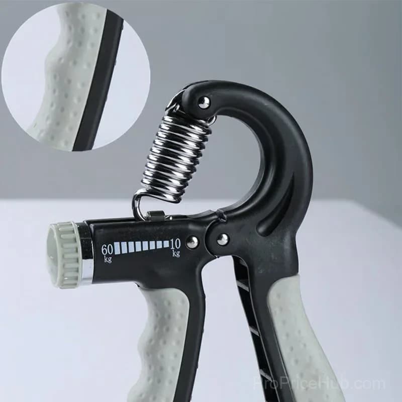 Adjustable Hand Grip Strengthener with Counter, Blue - View 7
