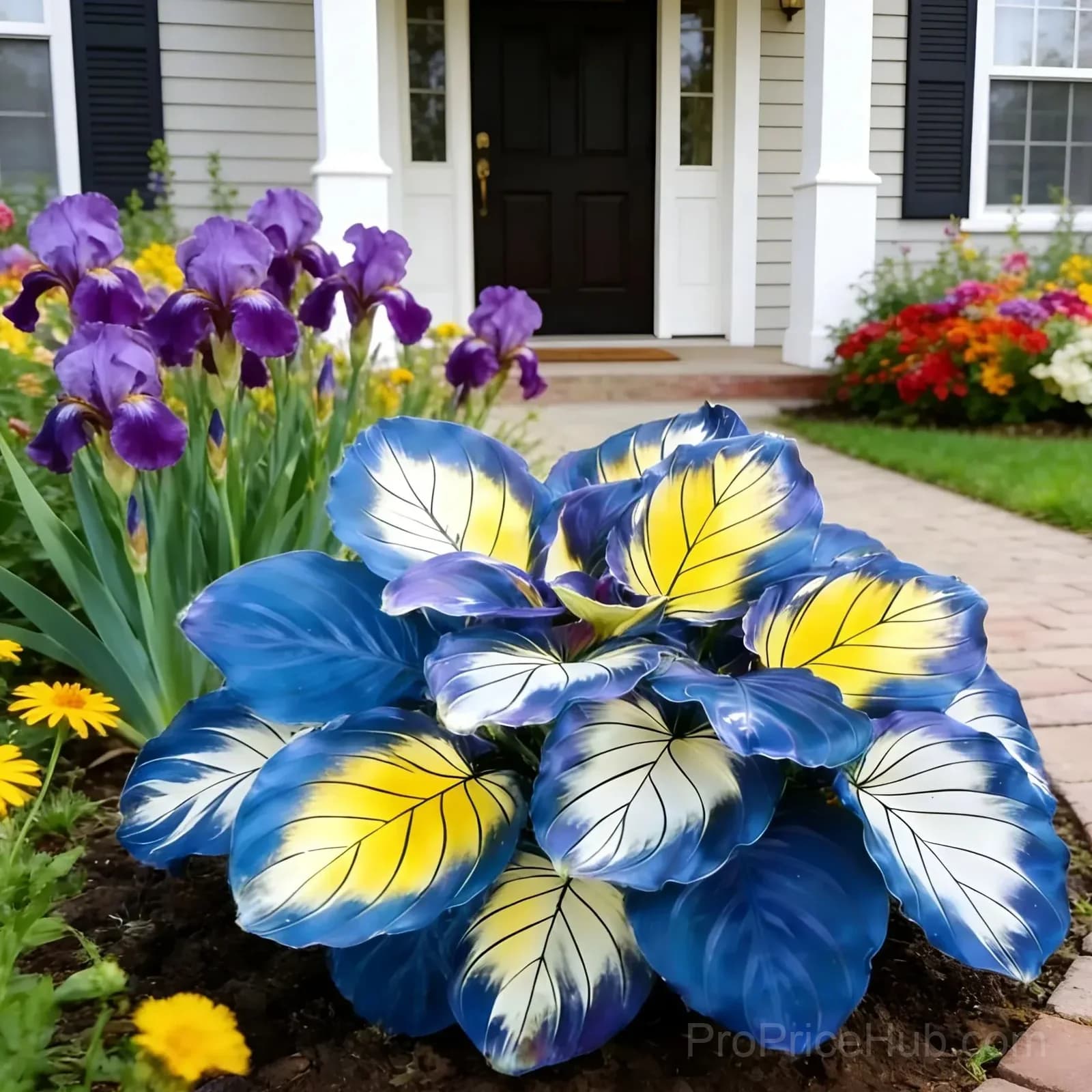Rare Neon Hosta Bulbs - Shade-Loving Perennial for Garden - Main