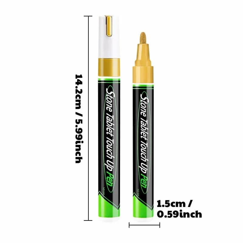 Gold Tombstone Marker Pen for Restoring Faded Grave Inscriptions - View 3