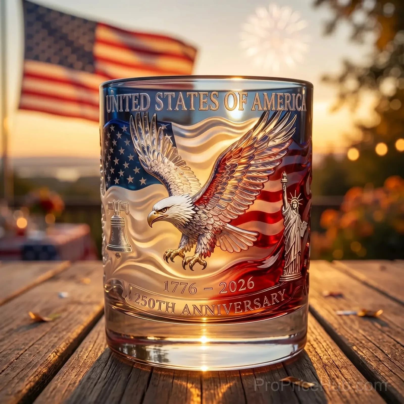 Hawk 250th Anniversary Commemorative Whiskey Bottle - View 13